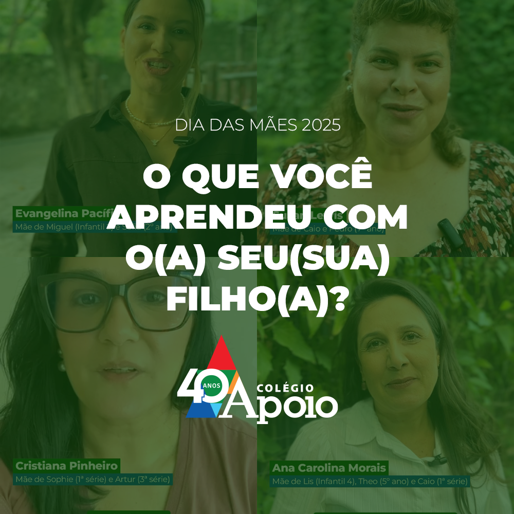 O que uma mãe aprende com o(a) seu(a) filho(a)?