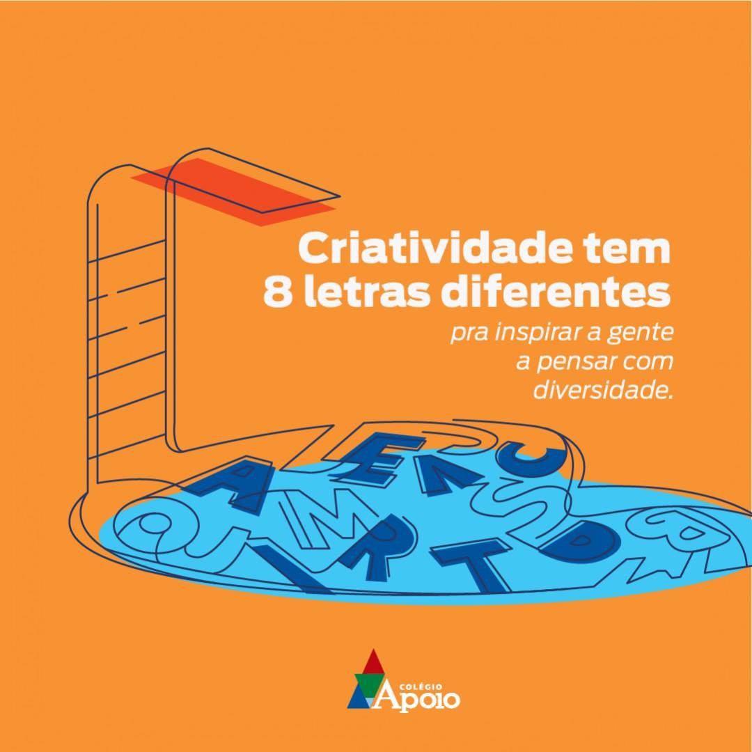Há quem pense que a criatividade é um dom. Por aqui, a criatividade é trampolim para a aprendizagem.