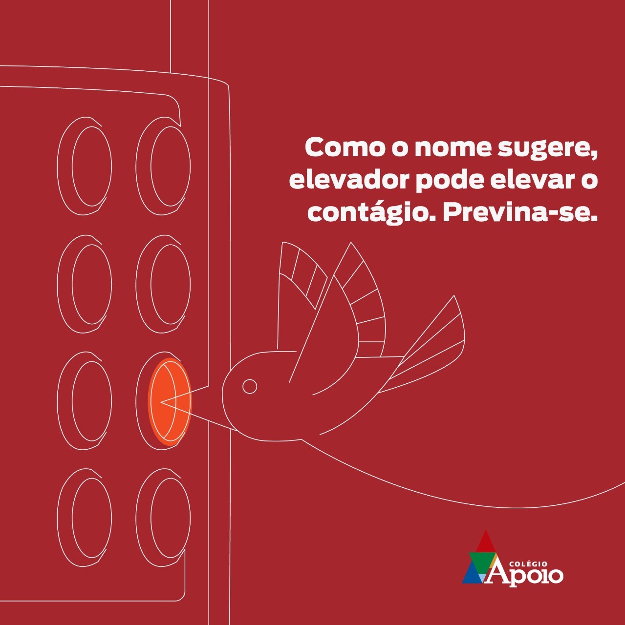 Como o nome sugere, elevador pode elevar o contágio.