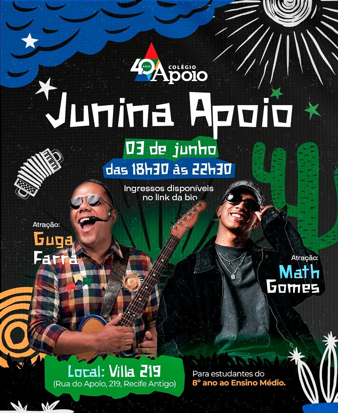 Junina Apoio 2026: Prepare o Traje e Venha Arretado!