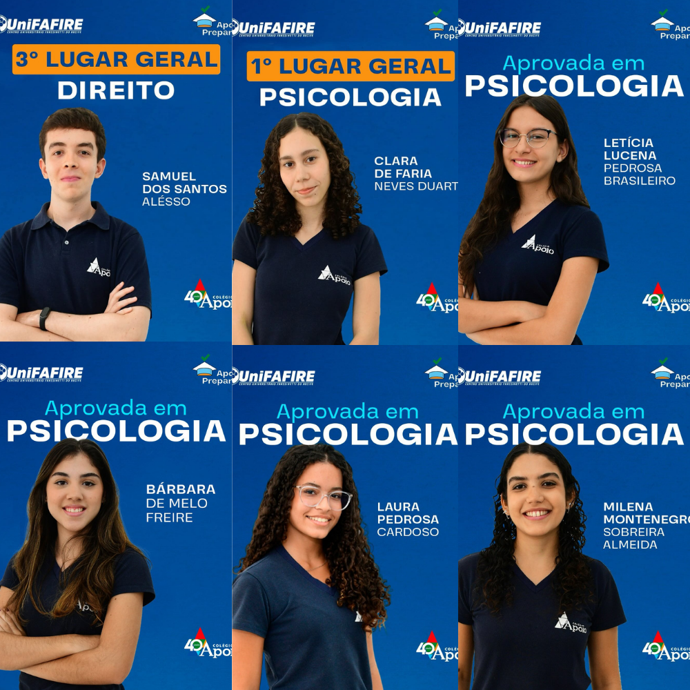 Aprovações Apoio na Unifafire